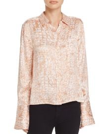 Equipment Huntley Croco Print Silk Shirt at Bloomingdales